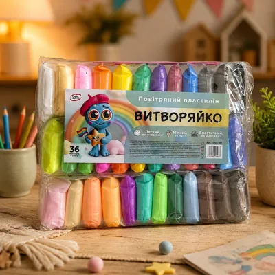 Набір повітряного пластиліну 36 кольорів Офіс Центр ОС420-03
