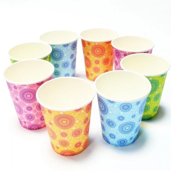 Набір стакани паперові,250 мл Різнокольорові, 8 шт — фото 2