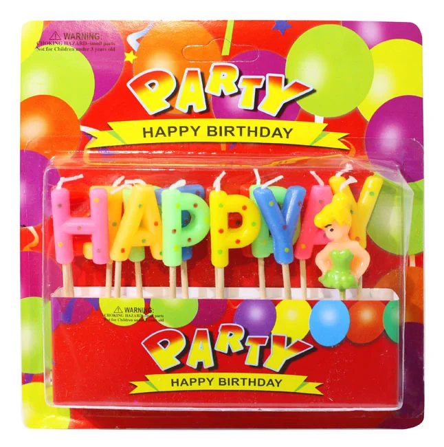 Набір свічок-літер для торта "Happy birthday" — фото 2