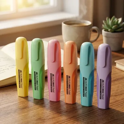 Набір текстових маркерів Buromax Pastel з гумовими вставками 2-4 мм BM.8905-96