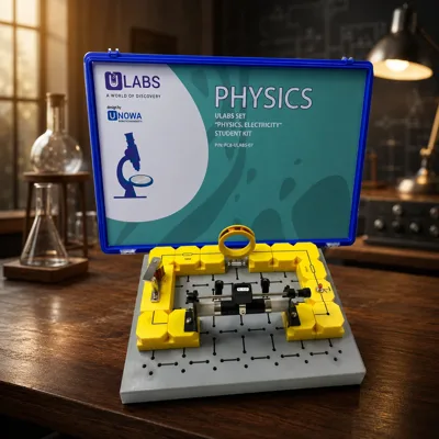 Набір учня Фізика електрика з джерелом живлення pcb-ulabs-7