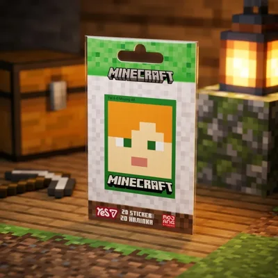 Наліпка 2D Yes Minecraft Alex 708509