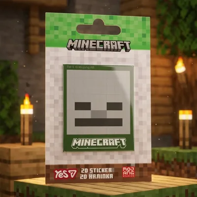 Наліпка 2D Yes Minecraft Skeleton 708511