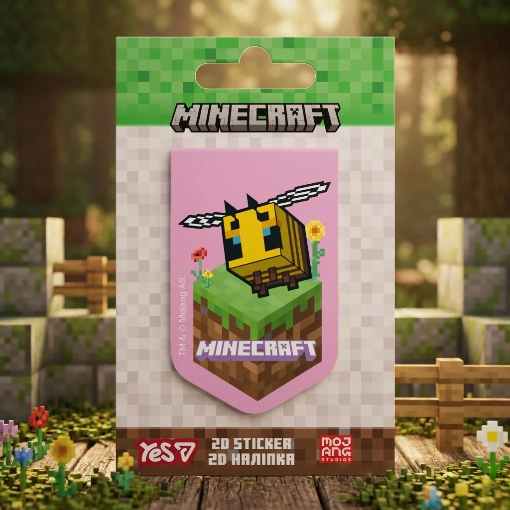 Наліпка 2D Yes Minecraft Spring Bee 708513 — 