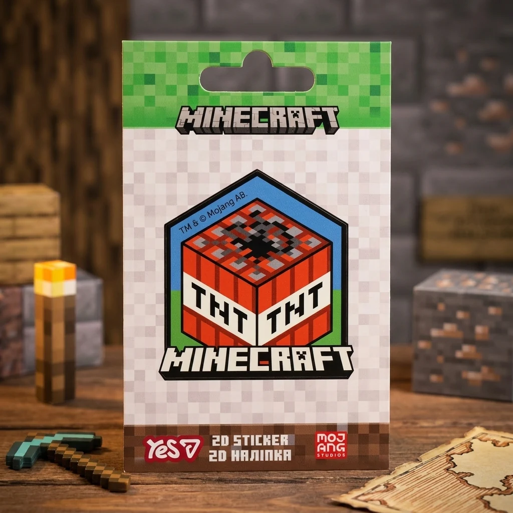 Наліпка 2D Yes Minecraft TNT 708508 — 