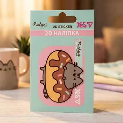 Наліпка 2D Yes Pusheen Donut 708519