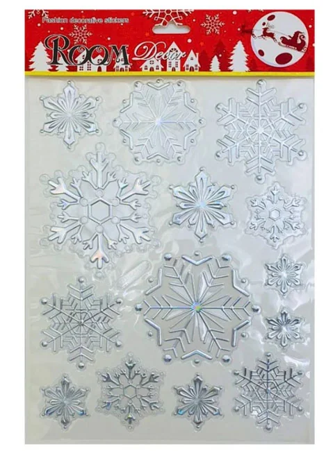 Наліпка на вікно 25*31,5 см "Новорічна"