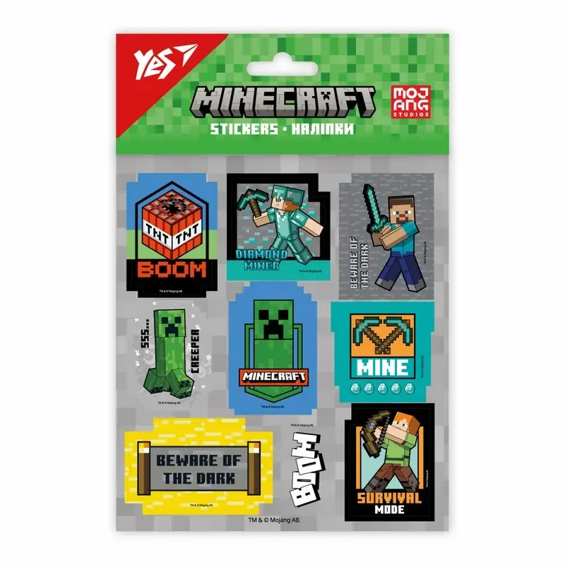 Наліпки дитячі "Minecraft" 13*15 см Yes — фото 2