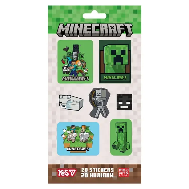 Наліпки дитячі "Minecraft Heroes" 13*15 см Yes