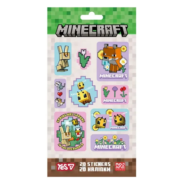 Наліпки дитячі "Minecraft Spring Animals" 13*15 см Yes