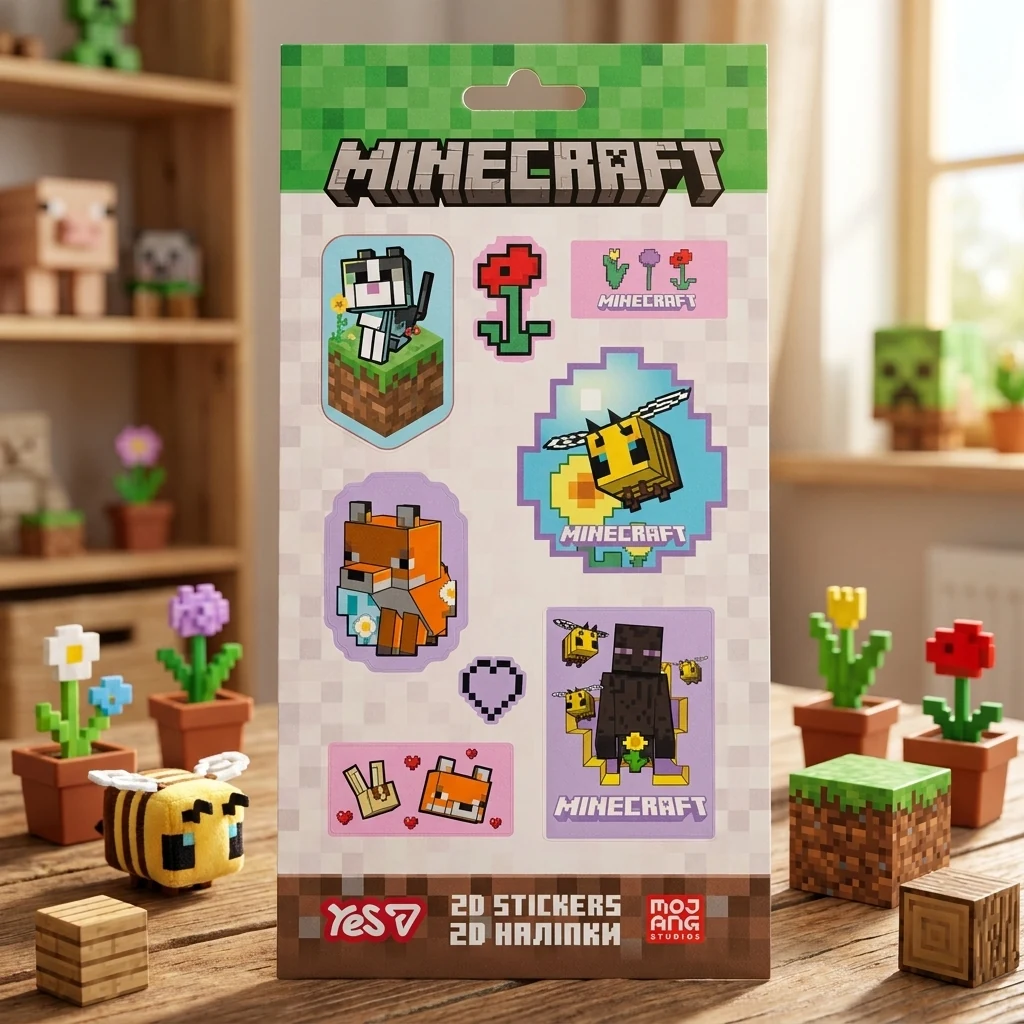 Наліпки дитячі "Minecraft Spring Cute" 13*15 см Yes
