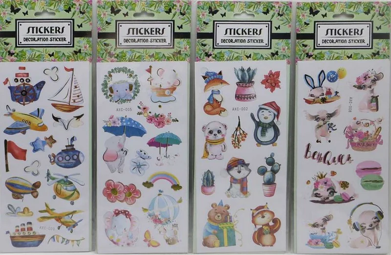 Наліпки дитячі паперові 9*25 см