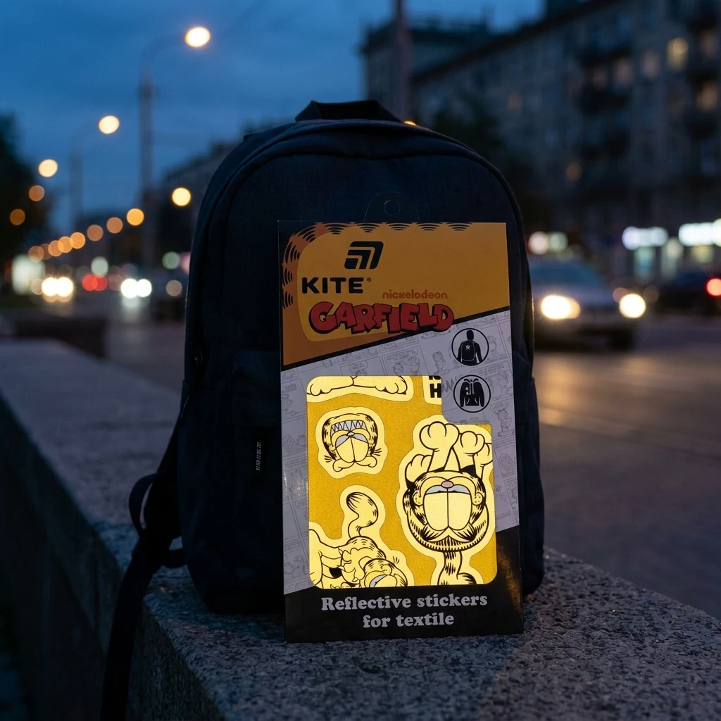 Наліпки дитячі світловідбивні "Garfield" Kite
