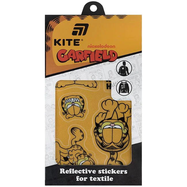 Наліпки дитячі світловідбивні "Garfield" Kite