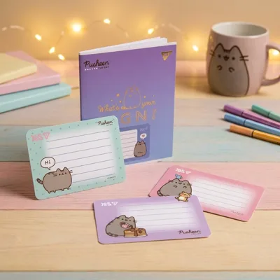 Наліпки на зошити Yes Pusheen   8 шт/уп 955505