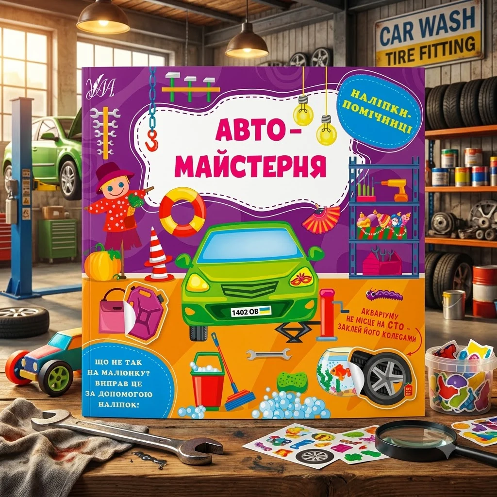 Наліпки-помічниці. Автомайстерня