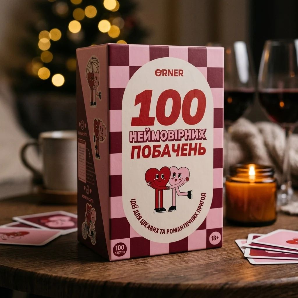 Настільна гра для закоханих "100 неймовірних побачень"