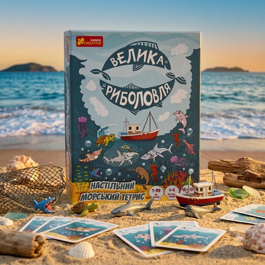 Настільна гра.Настільний морський тетріс.Велика риболовля. 7+ Ранок