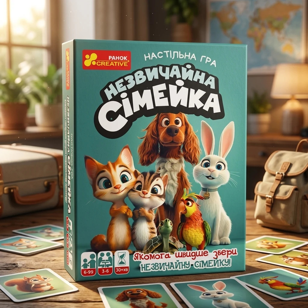 Настільна гра "Незвичайна сімейка". 10+ Ранок