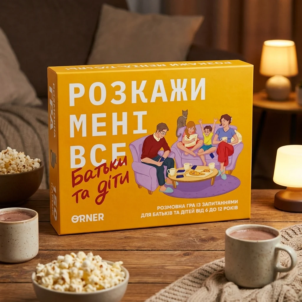 Настільна гра-розмова "Розкажи мені все" (батьки та діти)
