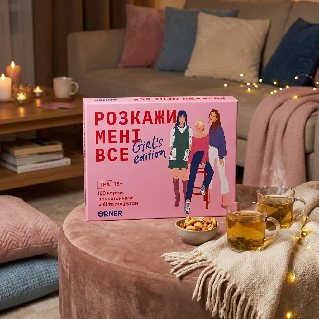 Настільна гра-розмова "Розкажи мені все" Girl's edition