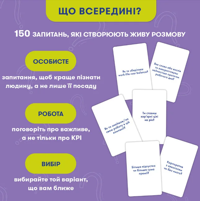 Настільна гра-розмова "Розкажи мені все" Office edition — фото 3
