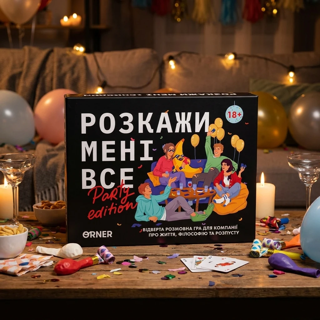 Настільна гра-розмова "Розкажи мені все" Party edition