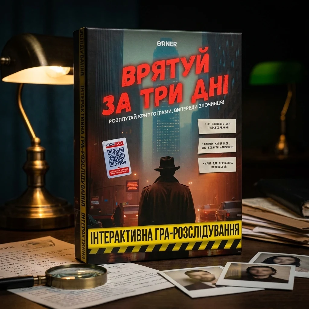 Настільна гра-розслідування "Врятуй за три дні"