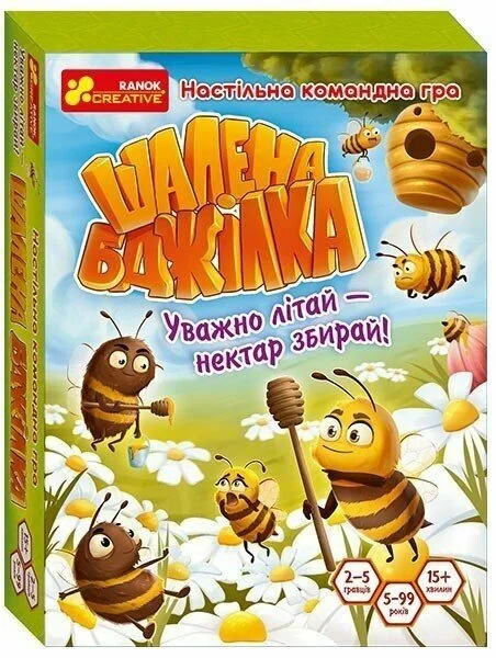 Настільна гра Шалена бджілка 5+ Ранок