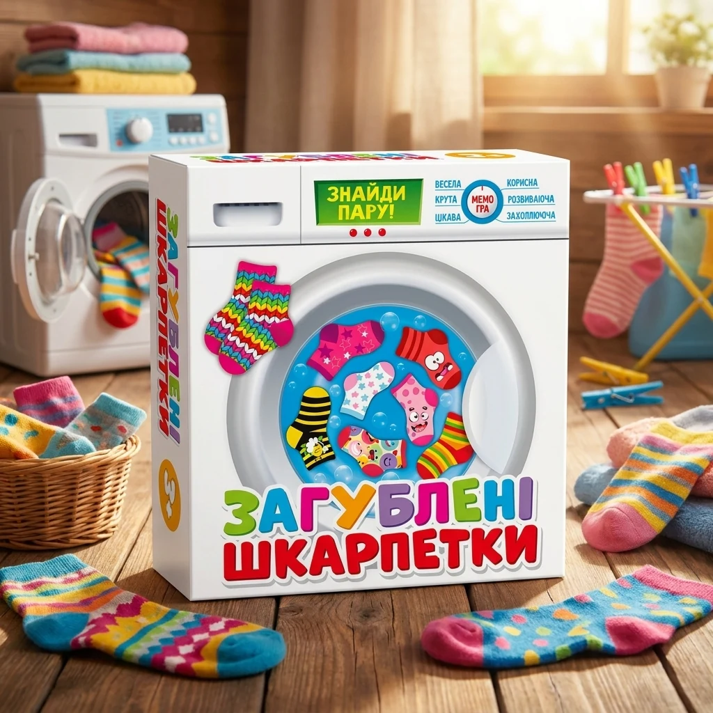 Настільна гра.Загублені шкарпетки. 3+ Мій успіх/Ранок