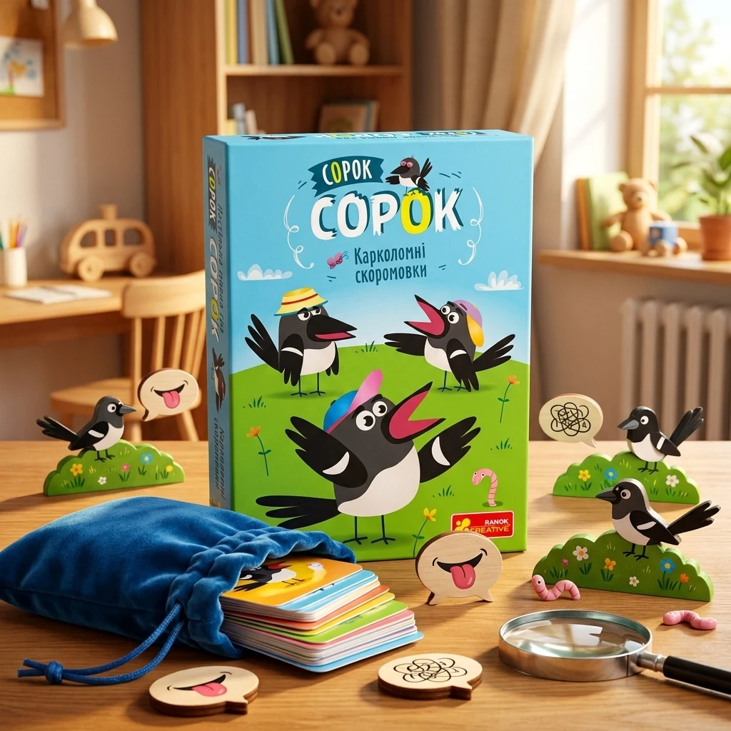 Настільна мовна гра. Сорок сорок. Карколомні скоромовки. 6+ Ранок