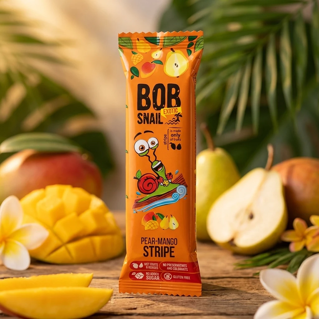 Натуральні Мангові Цукерки ТМ BOB SNAIL (РАВЛИК БОБ) — Продукти та напої