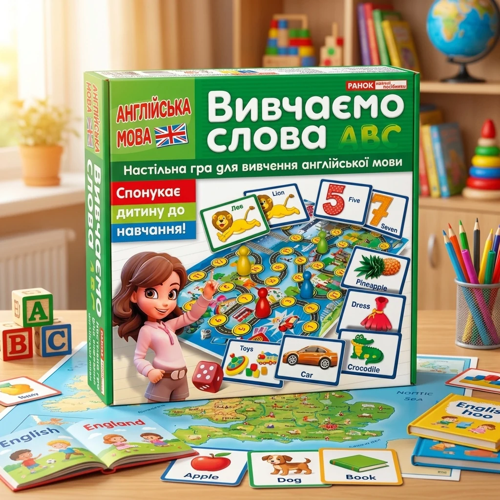 Навчальна гра.Англійська мова.Вивчаємо слова. Ранок