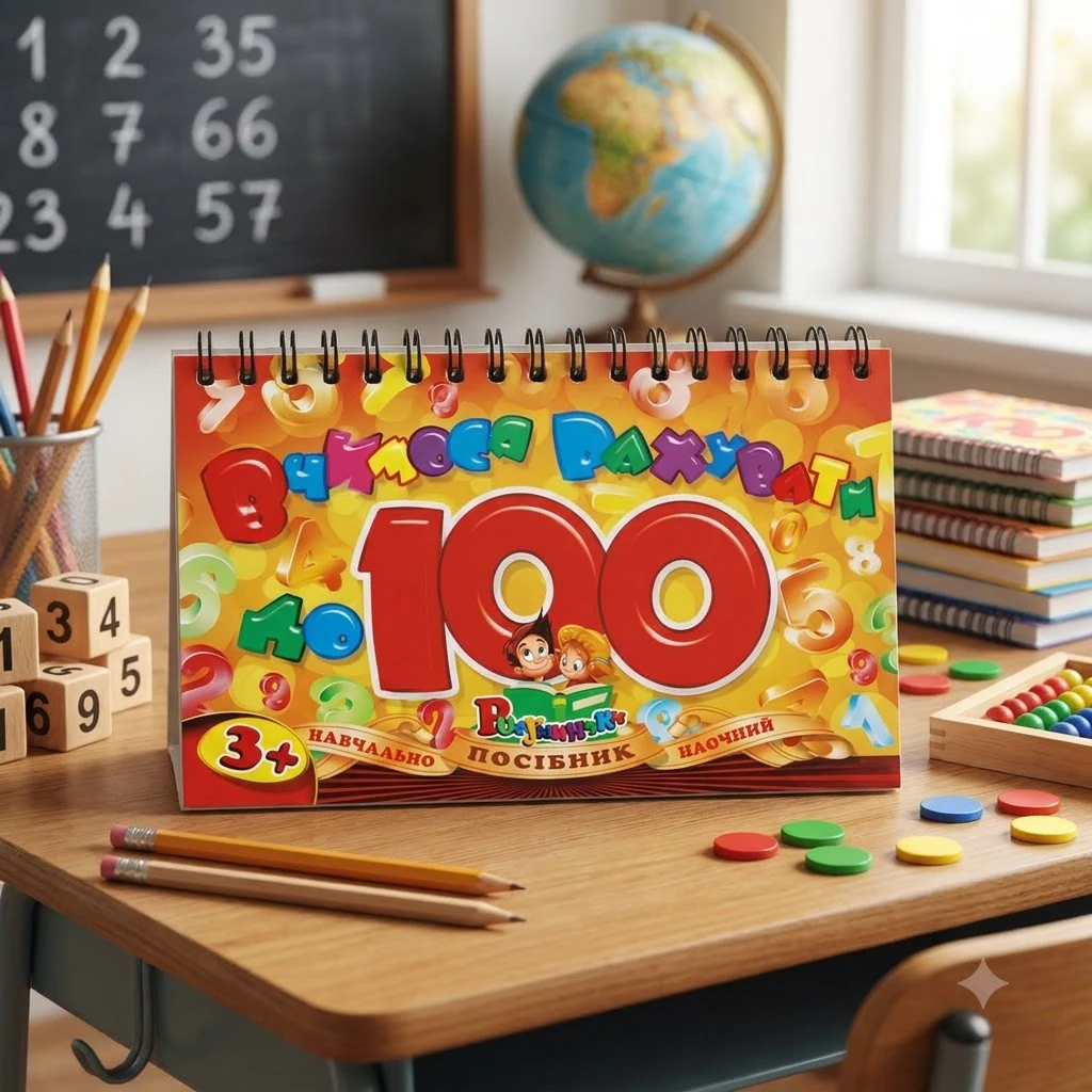Навчальний посібник "Вчимося рахувати до 100 " 150*95 мм