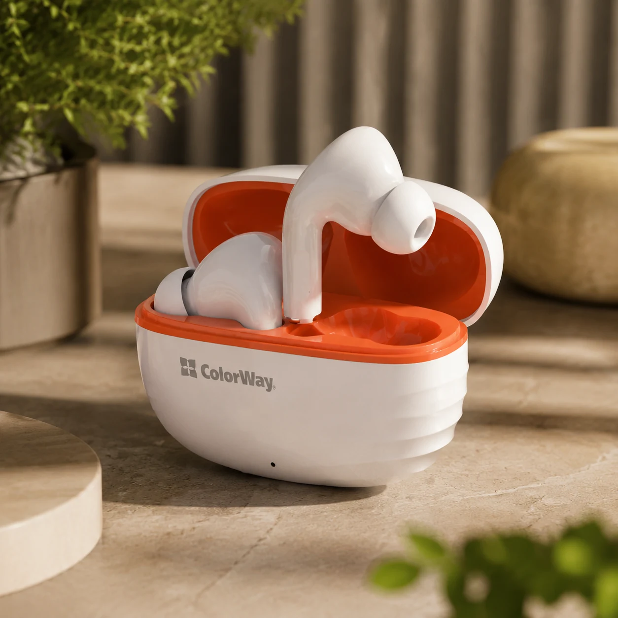 Навушники ColorWay Slim TWS-5 Earbuds White (CW-TWS5WT) — 