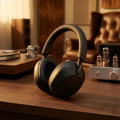 Навушники Over-ear Sony WH-1000XM5 BT 5.2, ANC, Hi-Res, AAC, LDAC, Wireless, Mic, Чорний