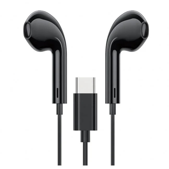 Навушники вкладиші з мікрофоном Hoco M101 Black Type-C