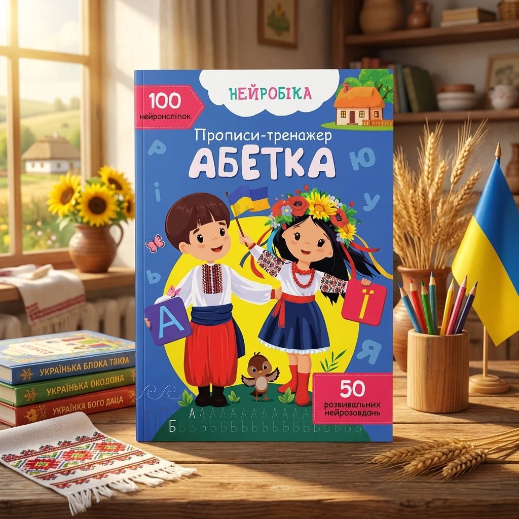 Нейробіка. Прописи-тренажер. Абетка. 100 нейроналіпок. Кристал Бук