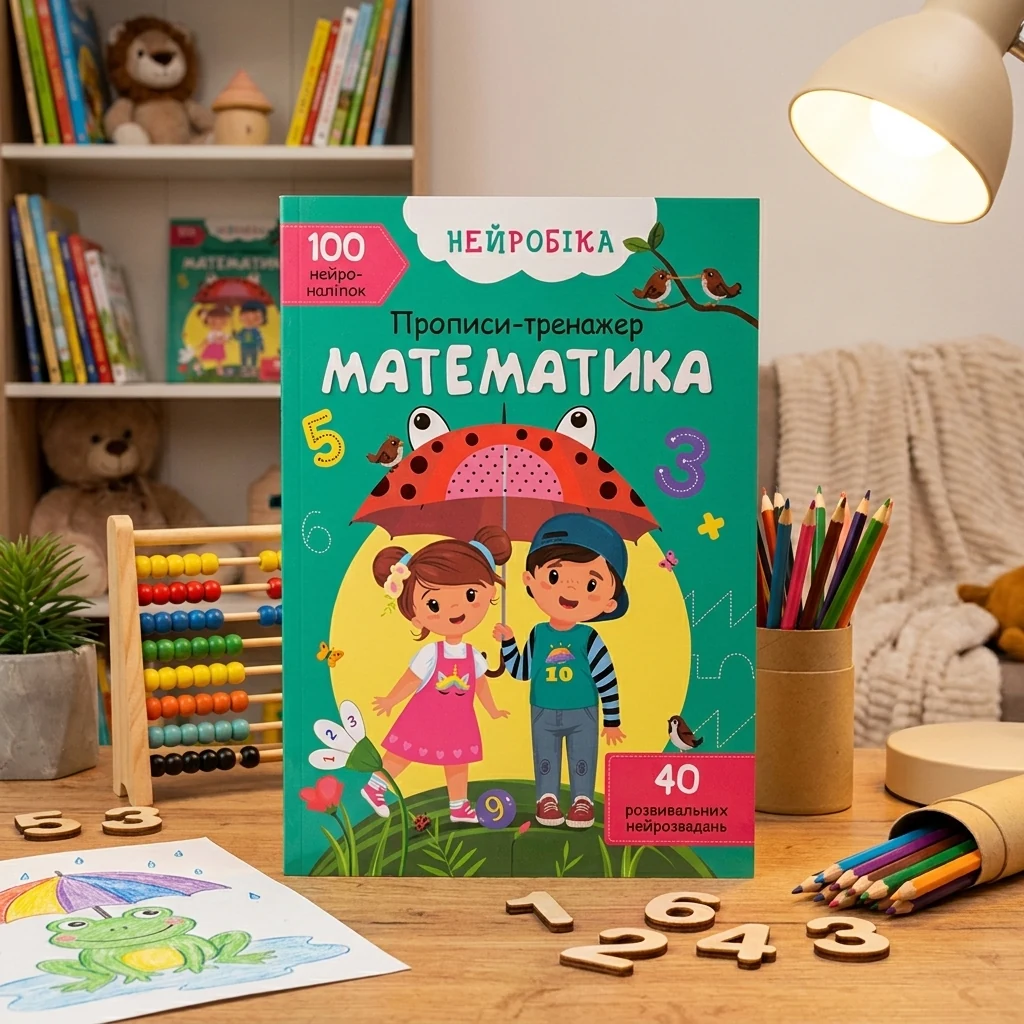 Нейробіка. Прописи-тренажер. Математика. 100 нейроналіпок