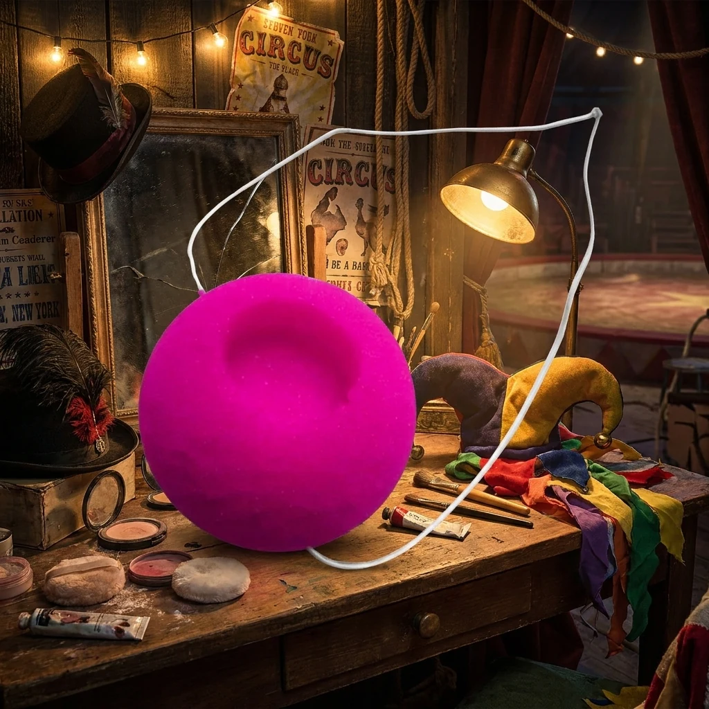 Ніс клоуна поролоновий на резинці