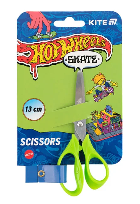 Ножиці дитячi 13 см "Hot Wheels" Kite