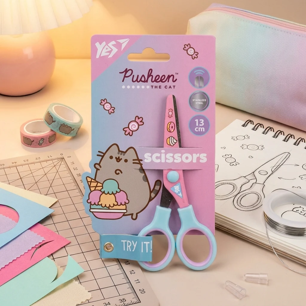 Ножиці дитячi 13 см "Pusheen"