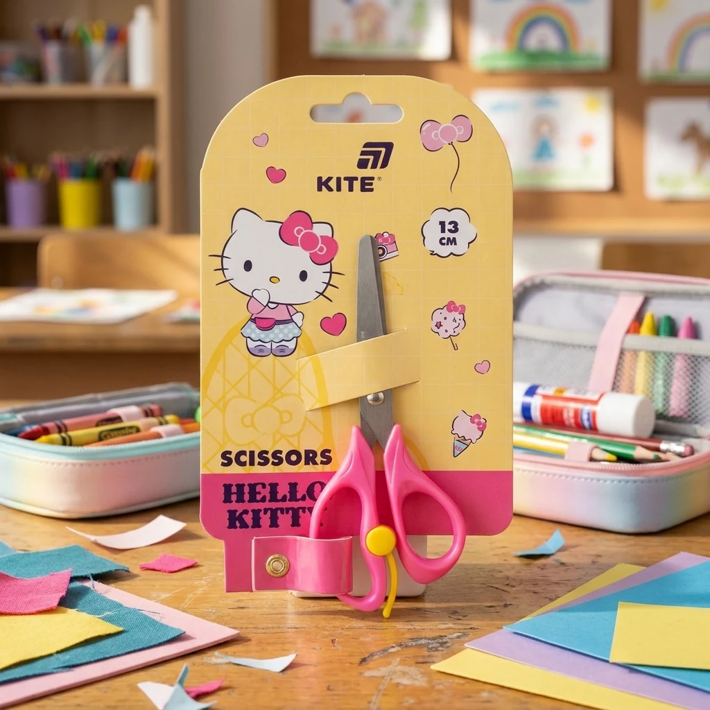 Ножиці дитячі 13 см з пружиною Kite "Hello Kitty"