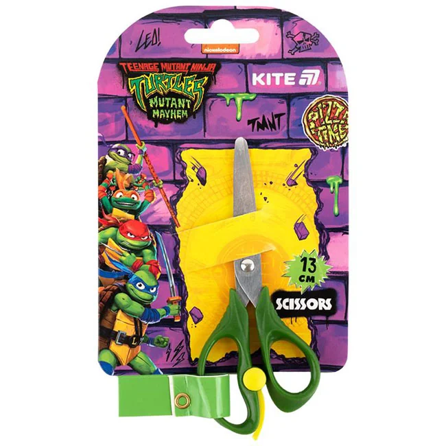 Ножиці дитячі 13 см з пружиною Kite "Ninjia Turtles"