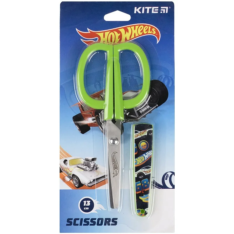 Ножиці дитячі в футлярі 13 см "Hot Wheels" Kite — фото 2