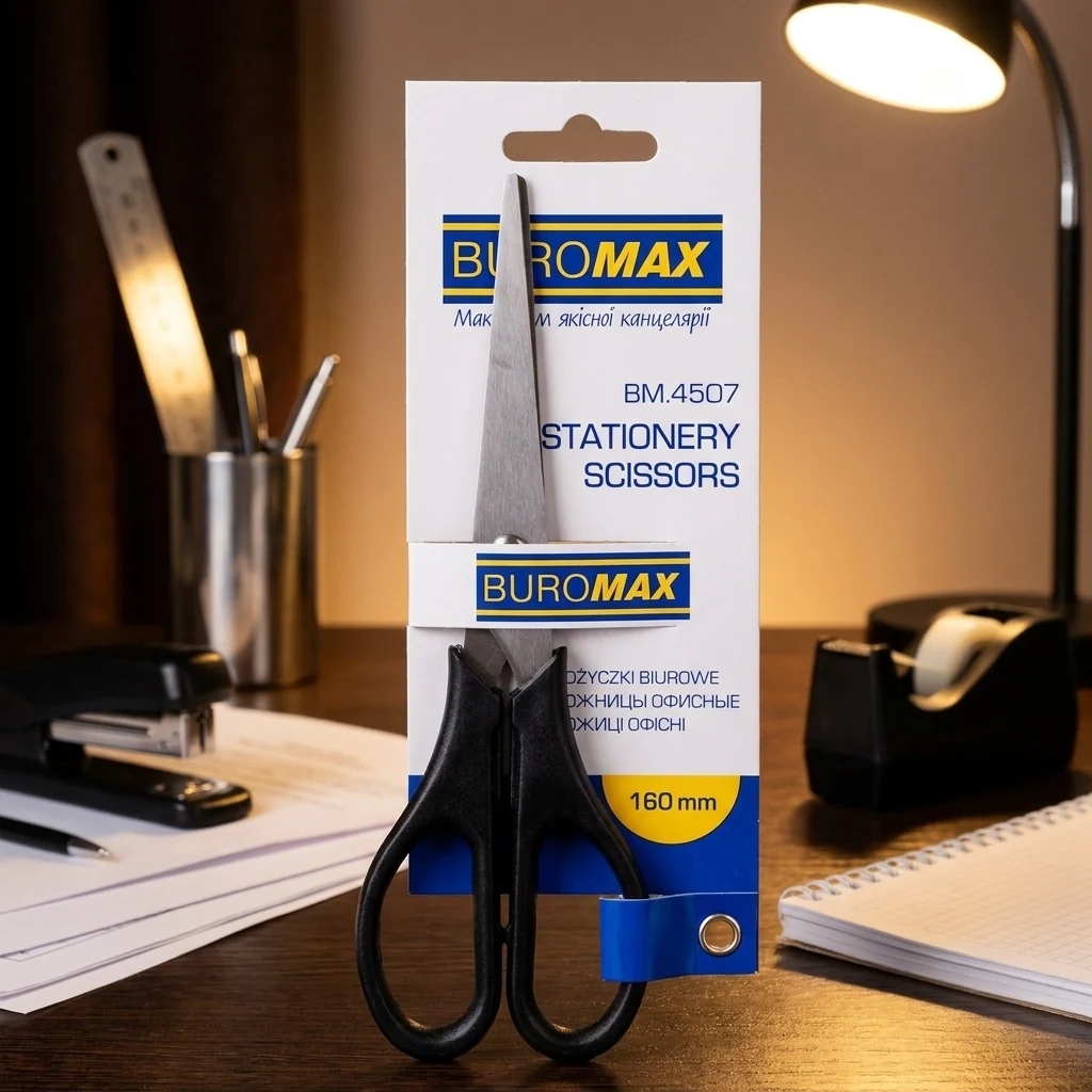 Ножиці офісні 16 см BuroMAX