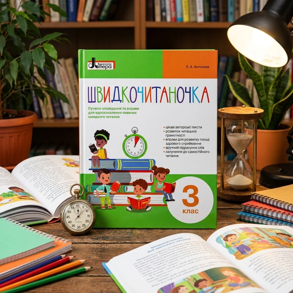 НУШ. Швидкочитаночка 3 кл. Сучасні оповідання та вправи для вдосконалення навичок швидкого читання. Антонова