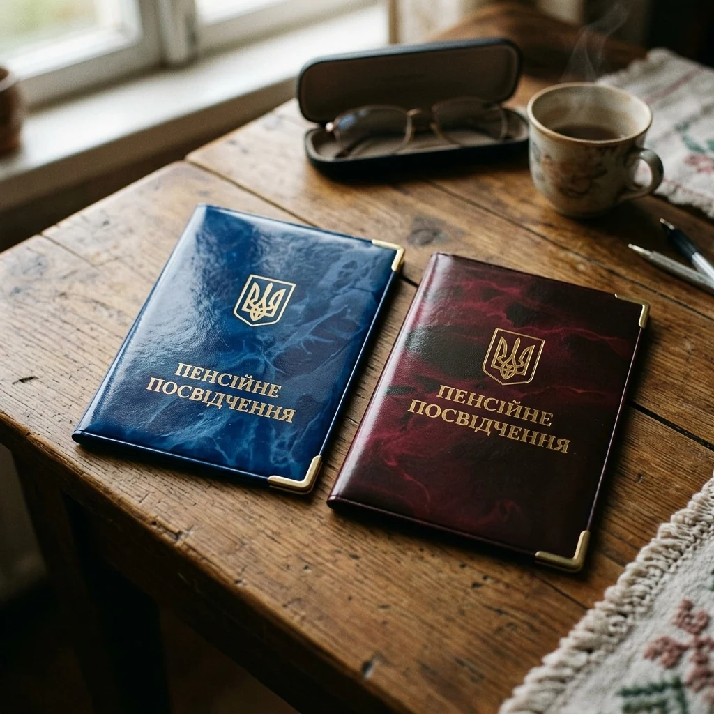 Обкладинка для документів "Пенсійне посвідчення" (160х110)