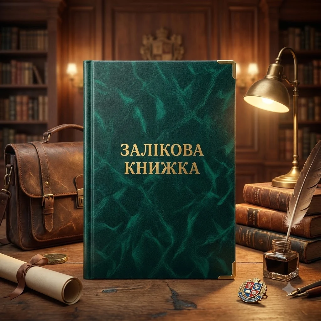 Обкладинка для документів "Залікова книжка" (110*150мм)