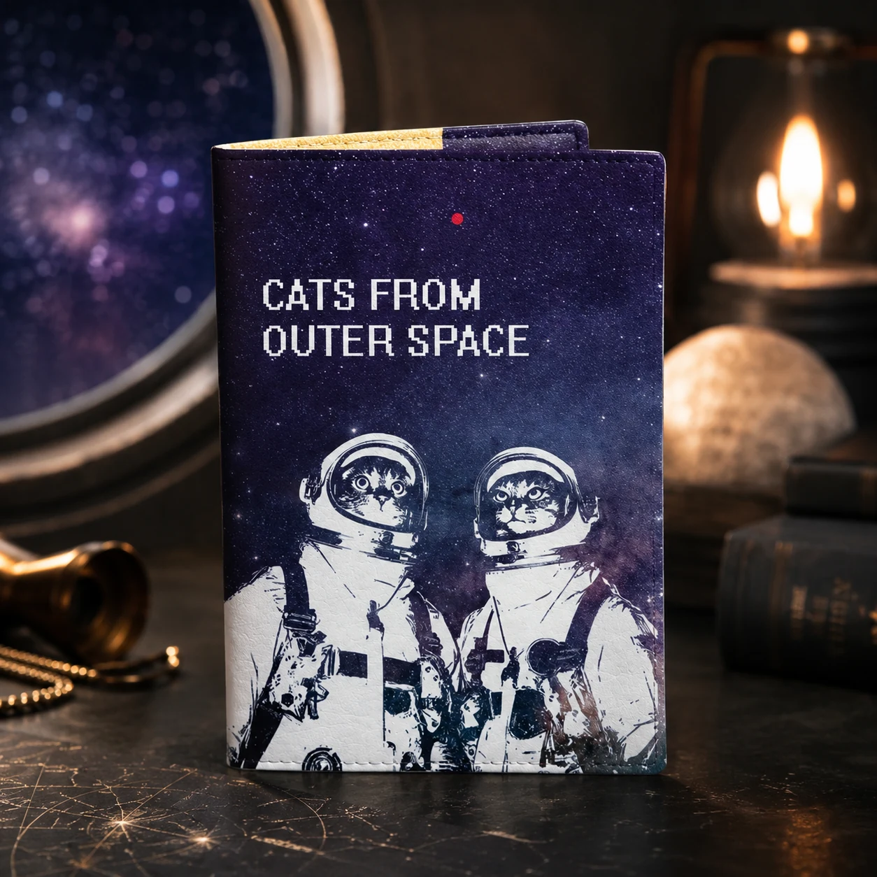 Обкладинка на паспорт Just Cover-Cats from outer space — Біжутерія та аксесуари